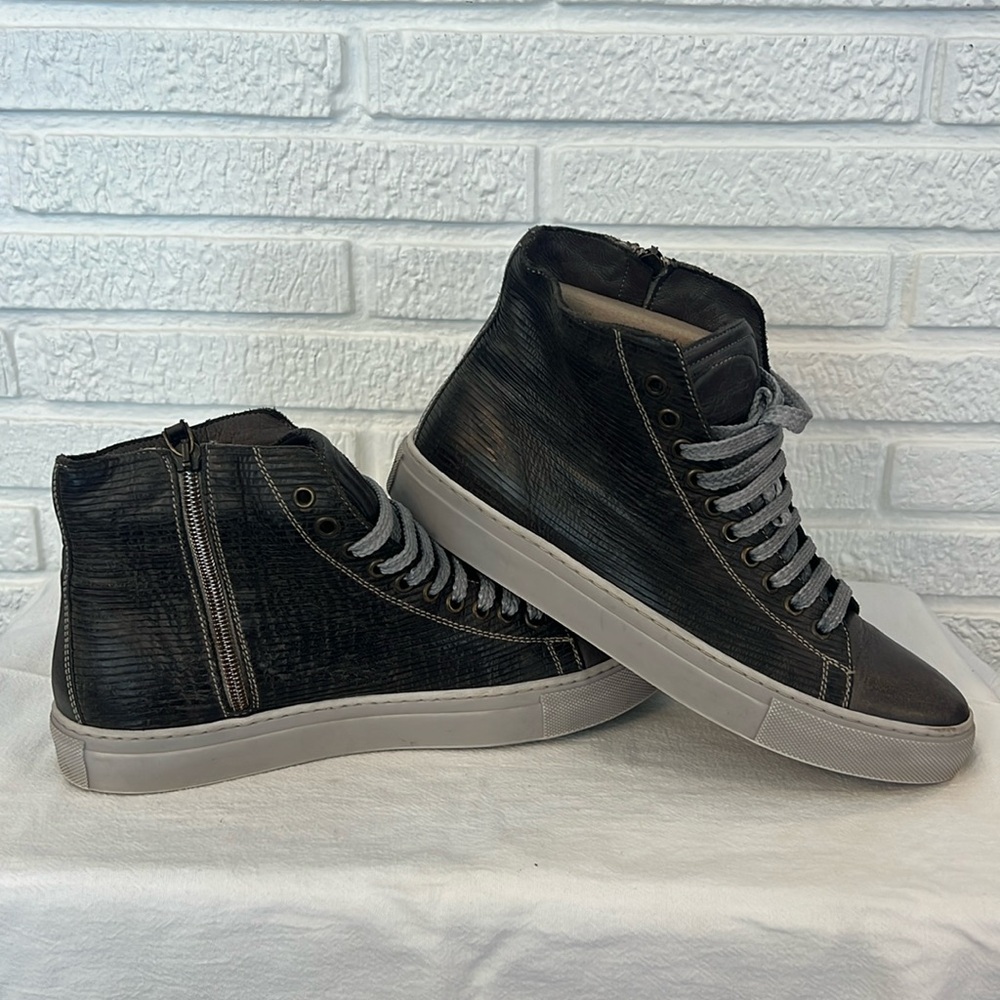 Rosso Florentino Leather High Tops
